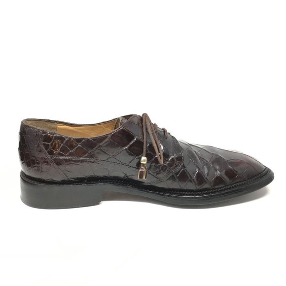 Fennix Italy Oxfords Shoes Size 11 Full Crocodile main image 7